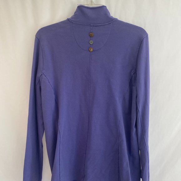 White Lotus Lifestyle Purple Long Sleeve Button Down Jacket Pockets Large - Picture 11 of 16